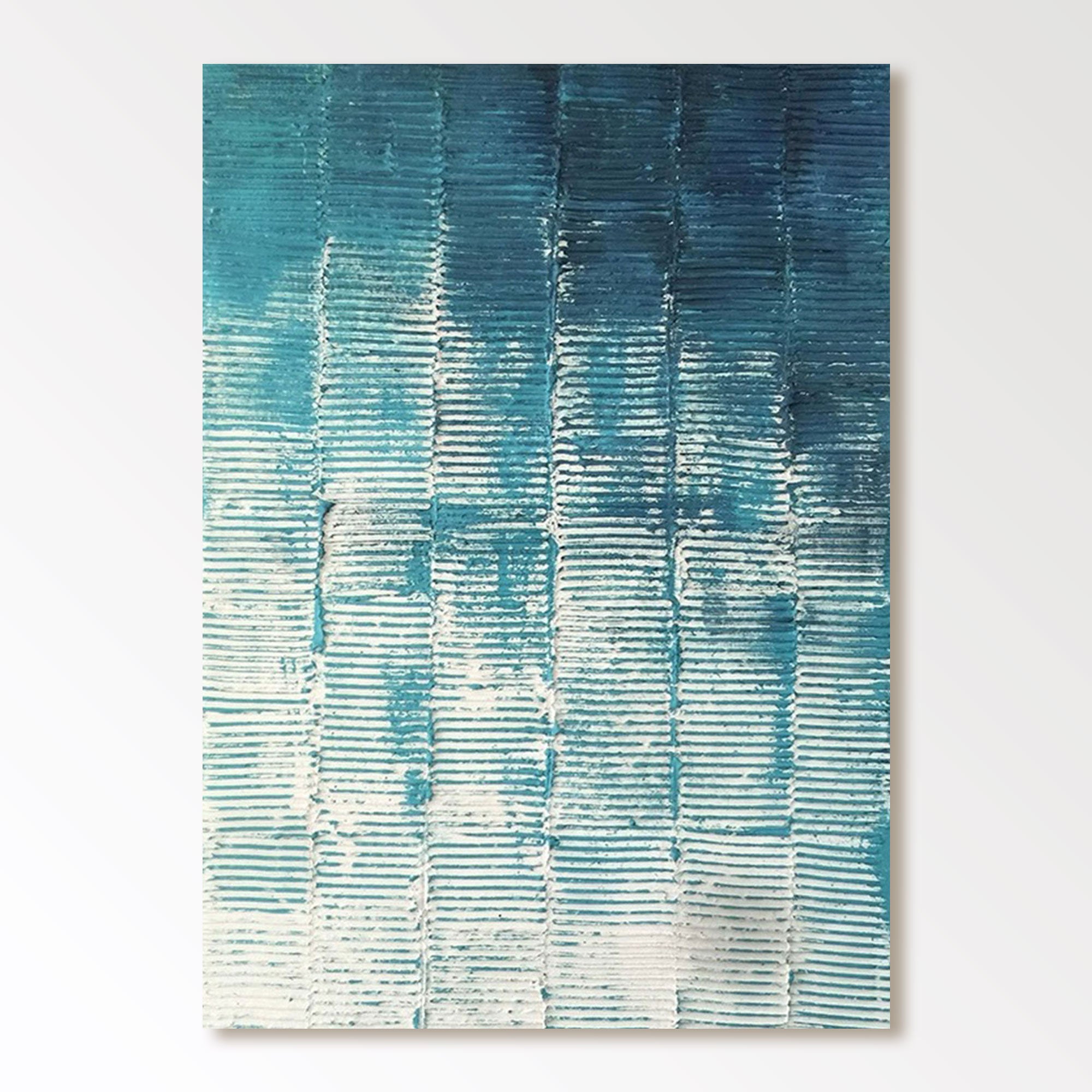 Cuadro abstracto texturizado "Azul" 