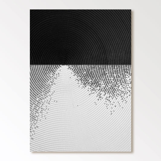 Abstract Black And White Painting Modern Minimalist Art  Painting "Immerse"