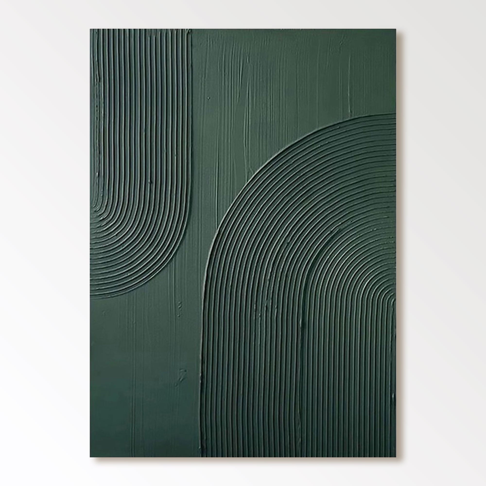 Minimalist Green Textured Painting "Verdant"