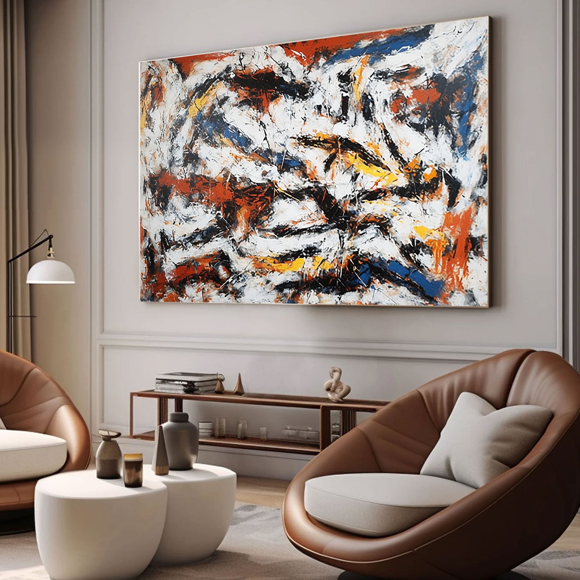 Abstract Painting "Énergie Sauvage "