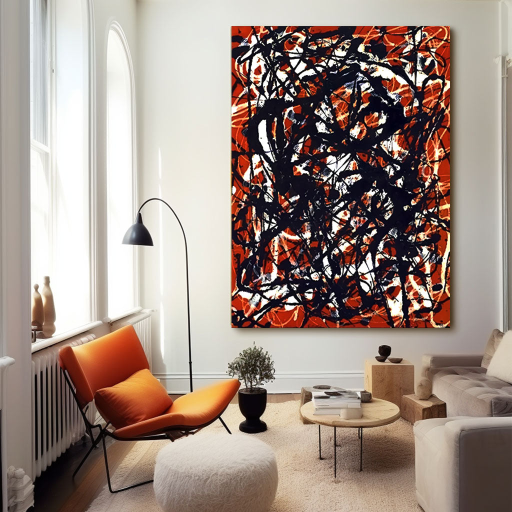 Abstract Colorful Painting "Maze of the Soul"