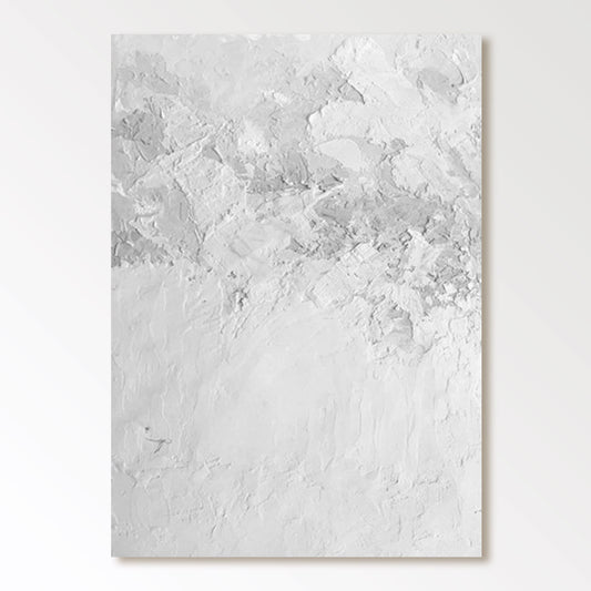 Minimalist White and Gray Painting "Mist"