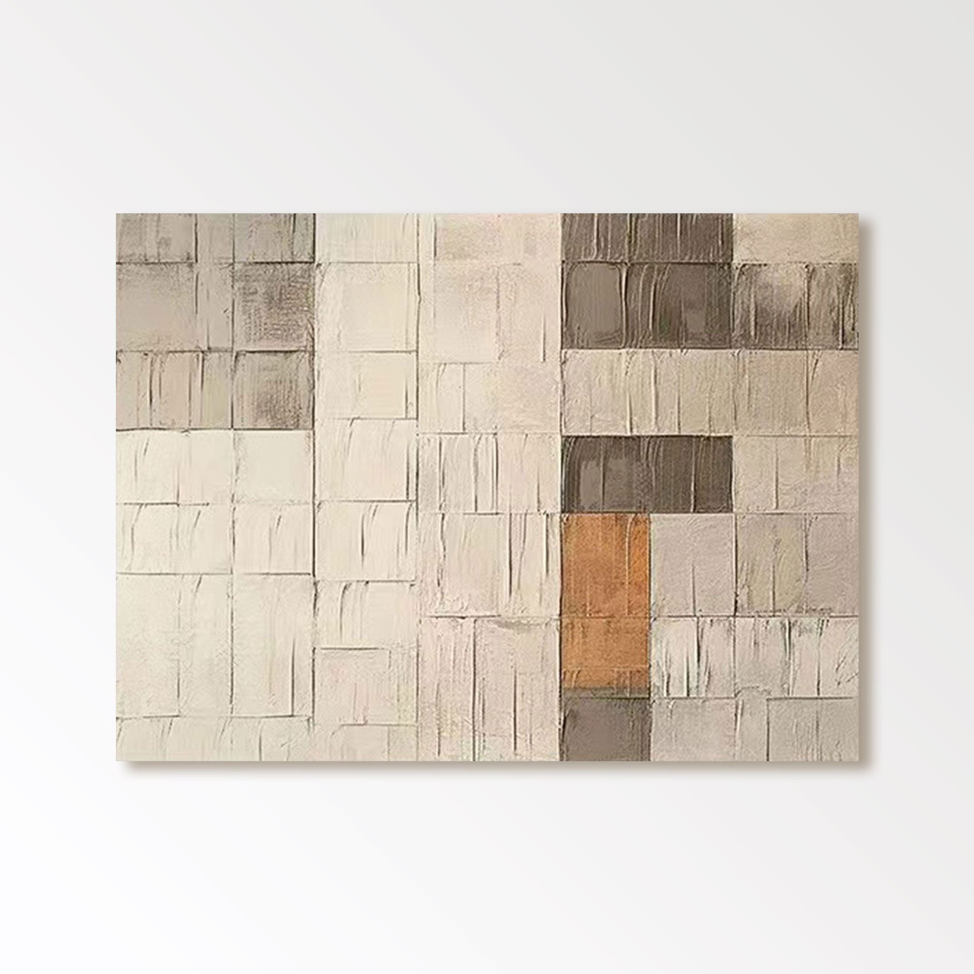 Peinture abstraite texturée « Calme structuré »