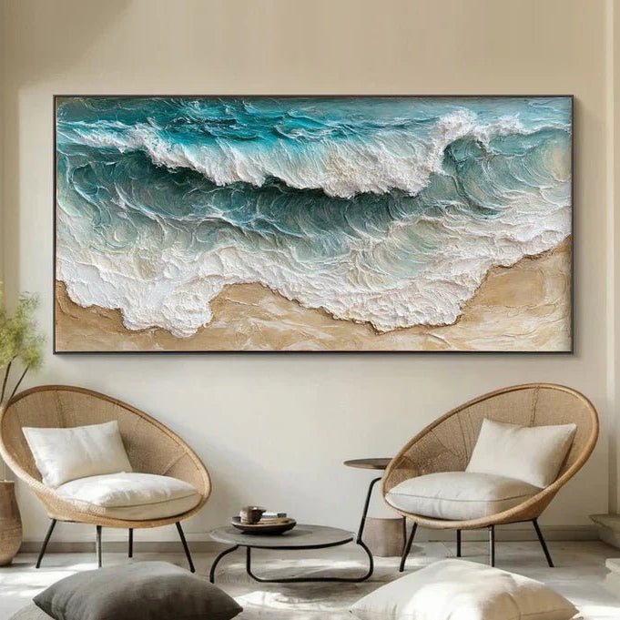 Abstract Painting "Horizon Silencieux" - nukeart