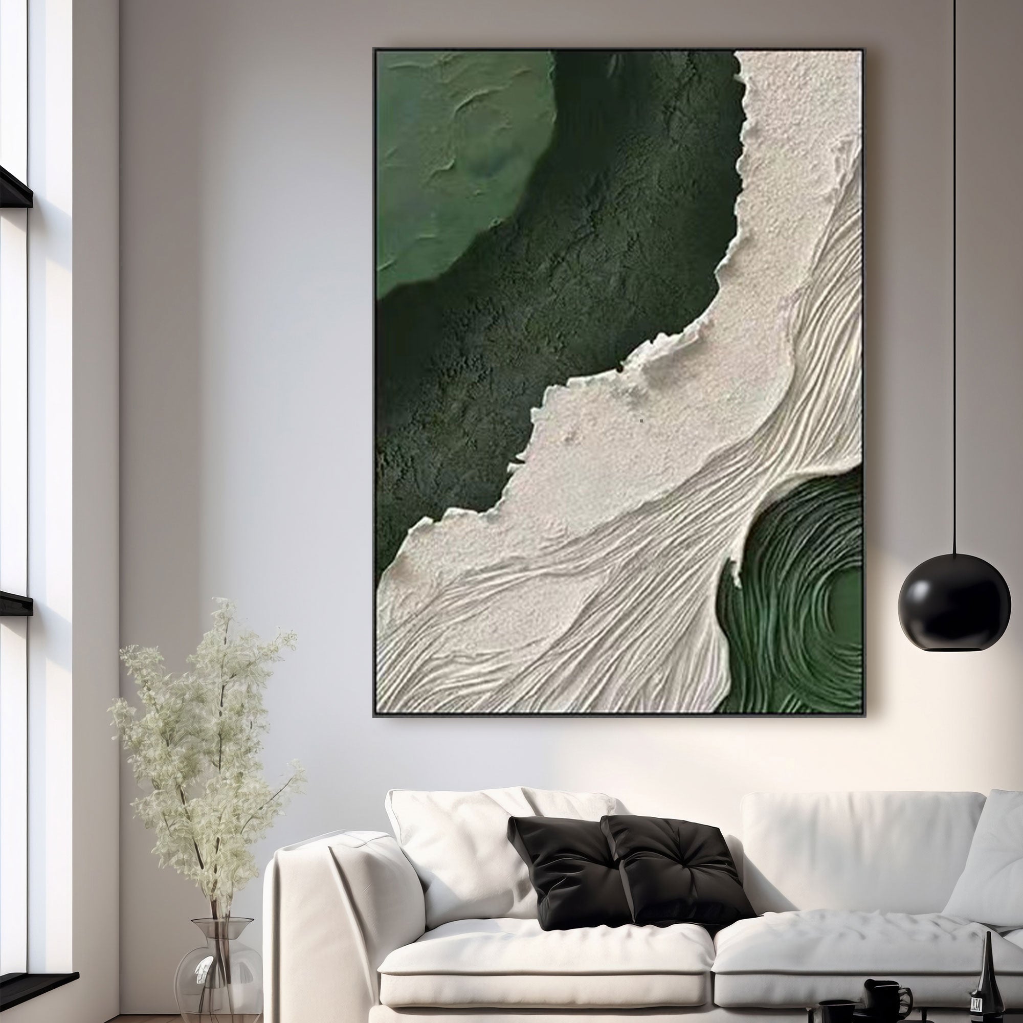 Plaster Painting “Confluence"