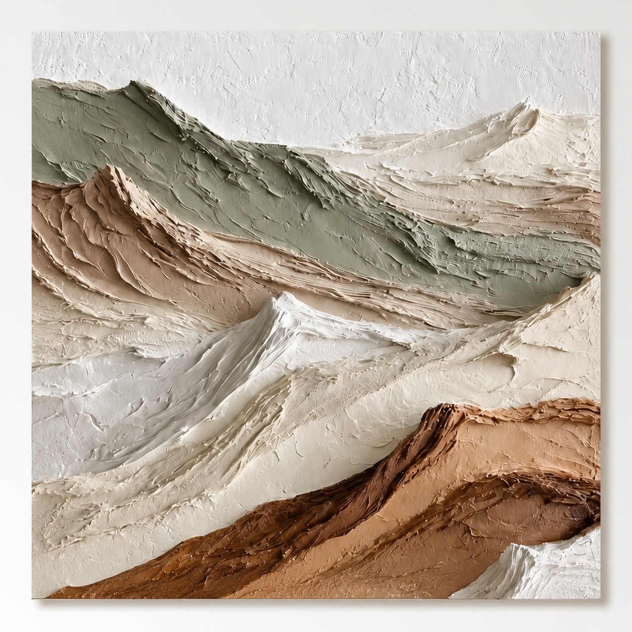 Textured Mountain Wall Art “Silent Horizon”