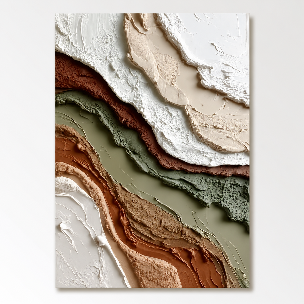 Textured Abstract Canyon Wall Art “Earth Veins”
