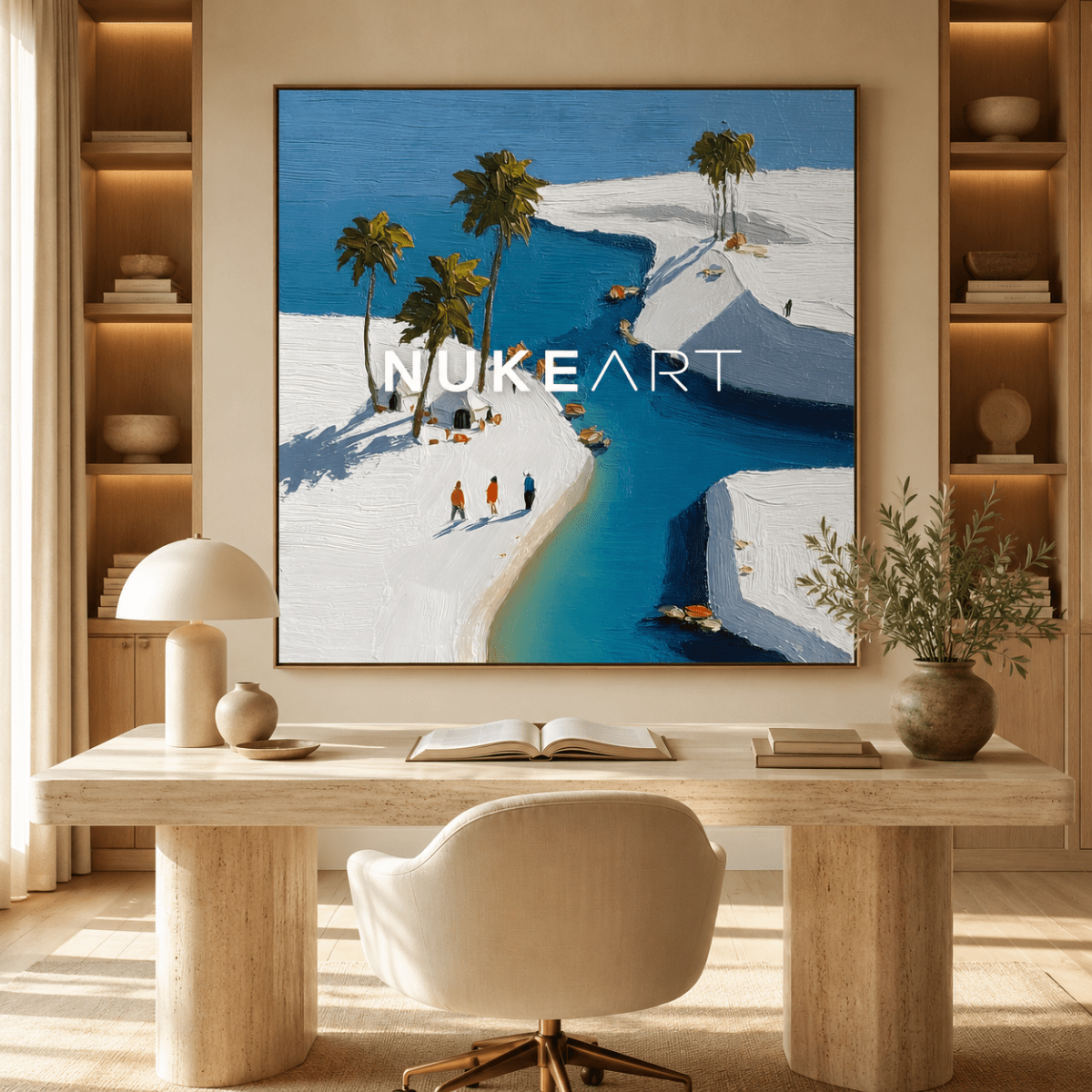 Textured Painting "Bahía de Luz" - nukeart