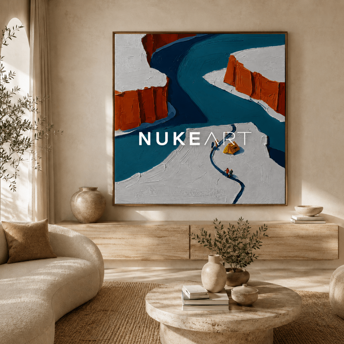 Plaster Painting "Cauce de Luz" - nukeart