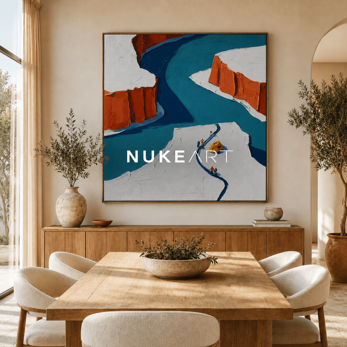 Plaster Painting "Cauce de Luz" - nukeart