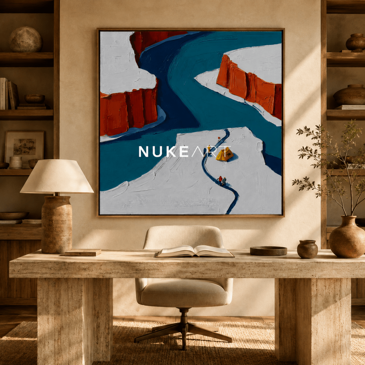 Plaster Painting "Cauce de Luz" - nukeart