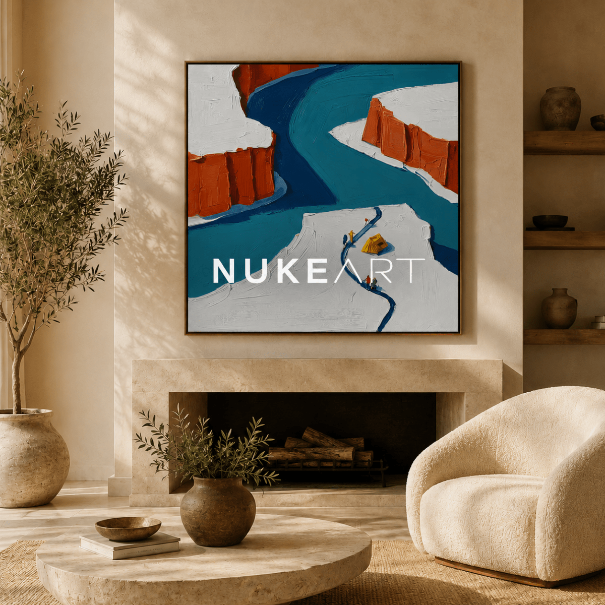 Plaster Painting "Cauce de Luz" - nukeart
