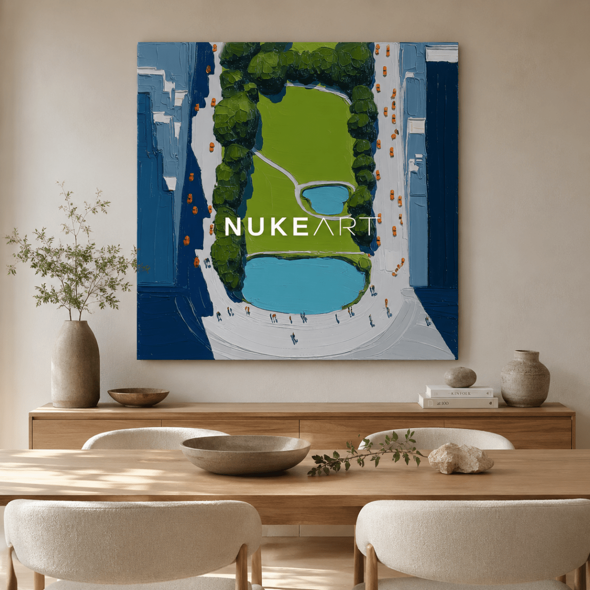 Plaster Painting "Jardín Suspendido" - nukeart