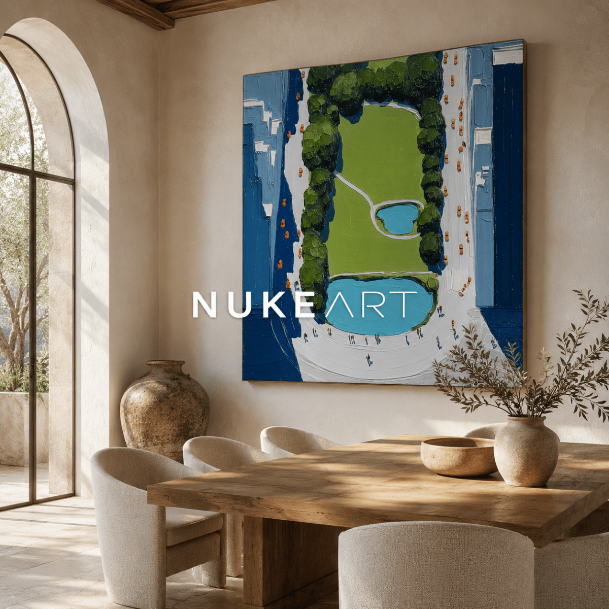 Plaster Painting "Jardín Suspendido" - nukeart