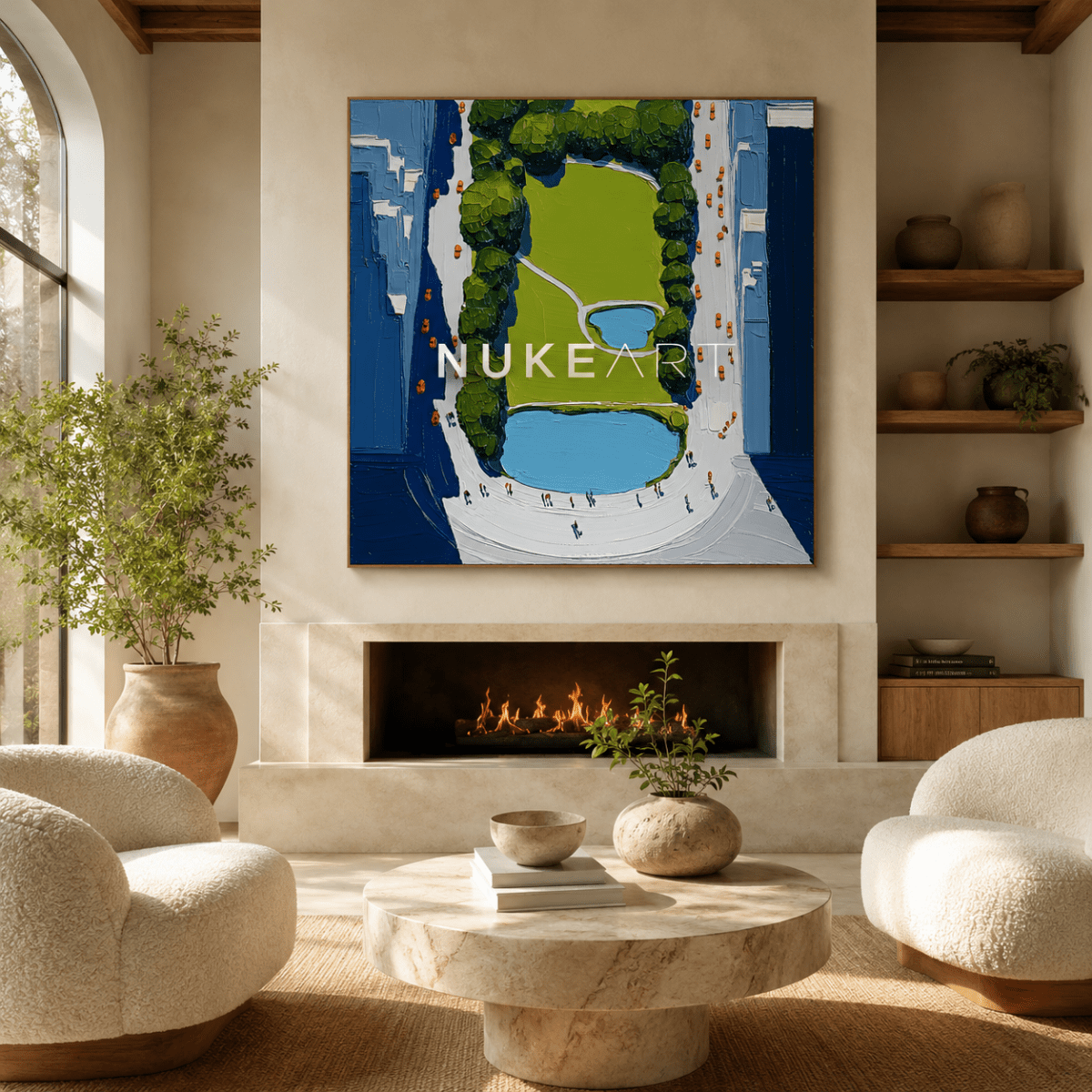 Plaster Painting "Jardín Suspendido" - nukeart