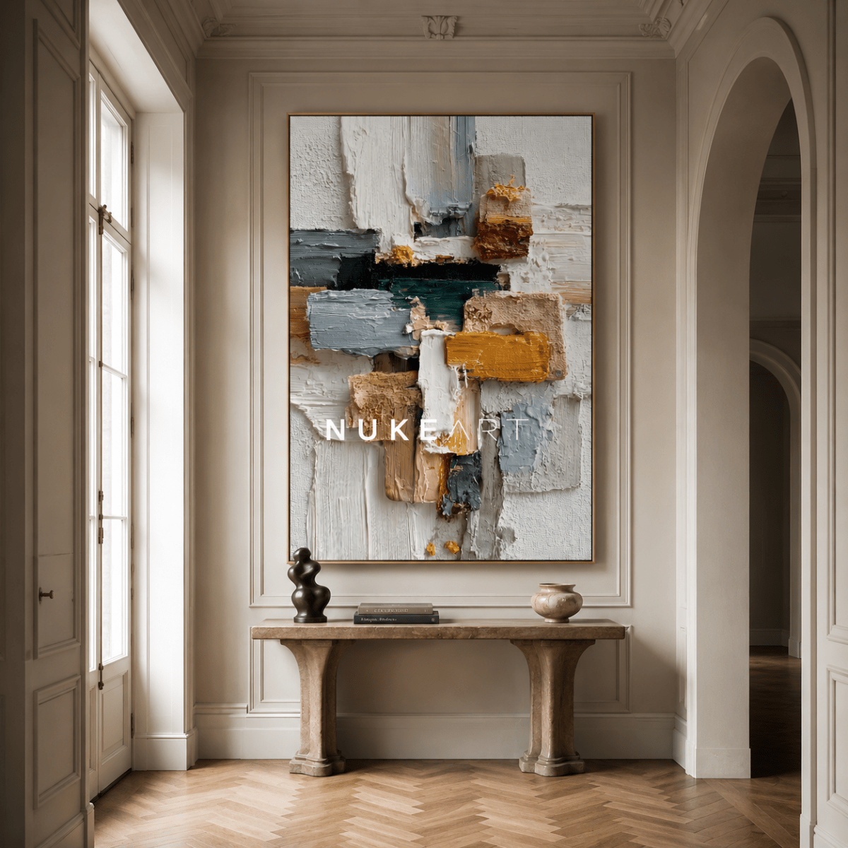 Wabi Sabi Wall Art "Umbral Dorado" - nukeart