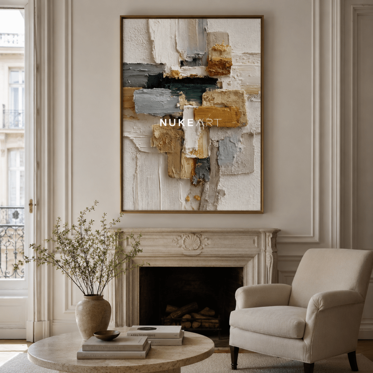 Wabi Sabi Wall Art "Umbral Dorado" - nukeart