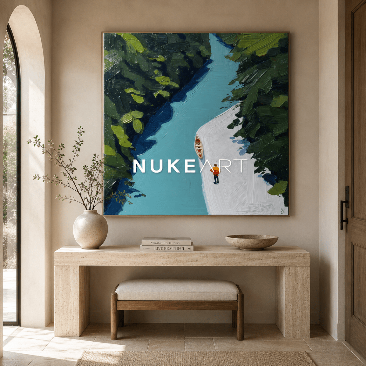 Plaster Painting "Ribera Oculta" - nukeart