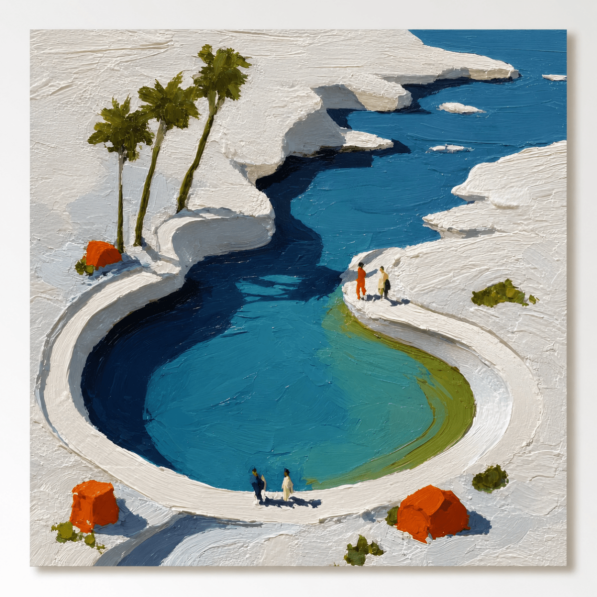 Textured Painting "Cala Blanca" - nukeart