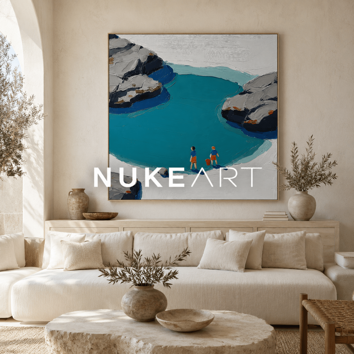 Plaster Painting "Orilla Serena" - nukeart