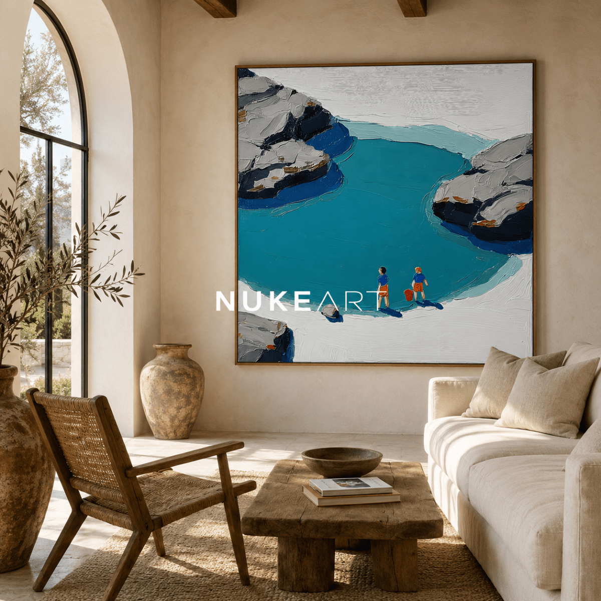Plaster Painting "Orilla Serena" - nukeart