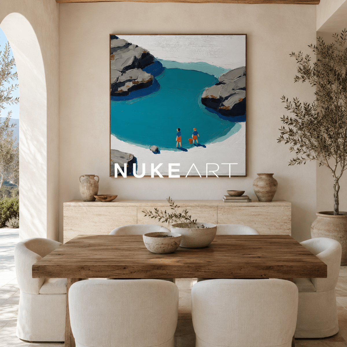 Plaster Painting "Orilla Serena" - nukeart