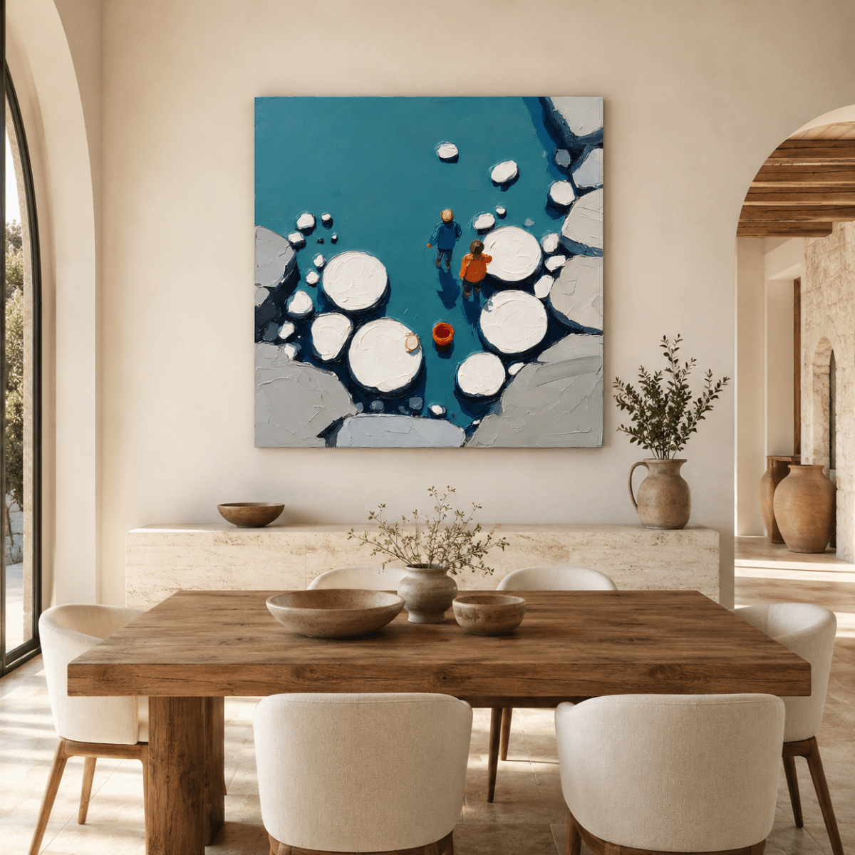 Plaster Painting "Piedras del Agua" - nukeart