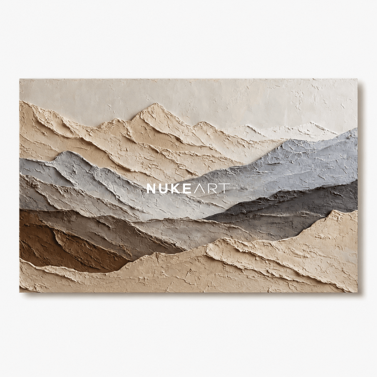 Plaster Abstract Wall Art “Whispered Relief” - nukeart