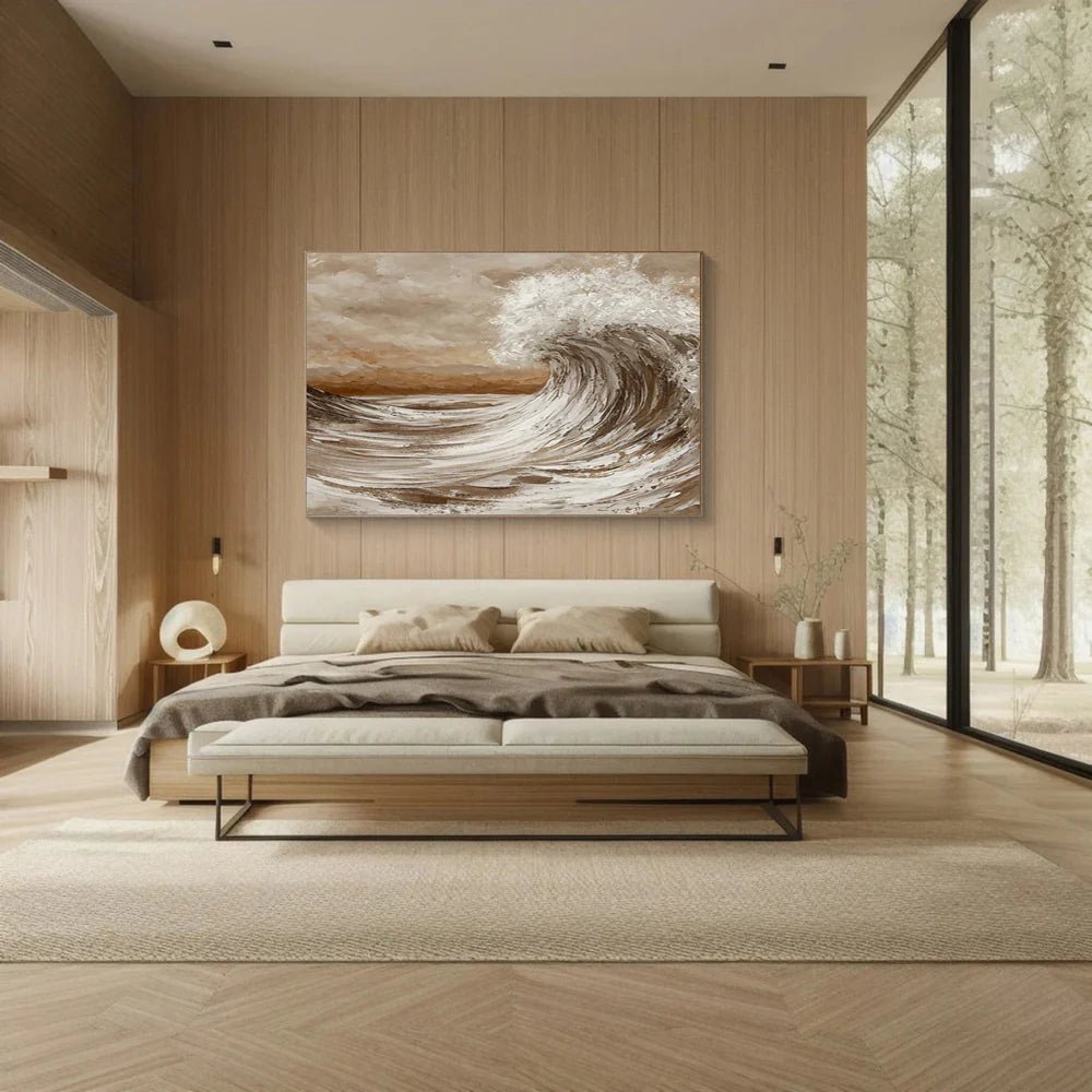 Wabi Sabi Painting "Onda Dorata" - nukeart