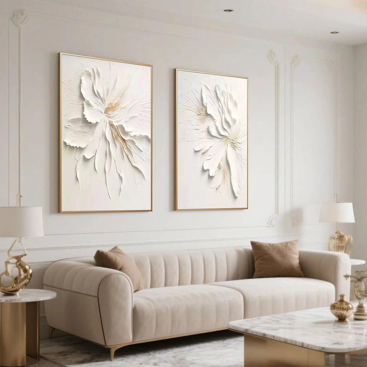 Abstract Painting "Fleurs Jumelles" - nukeart