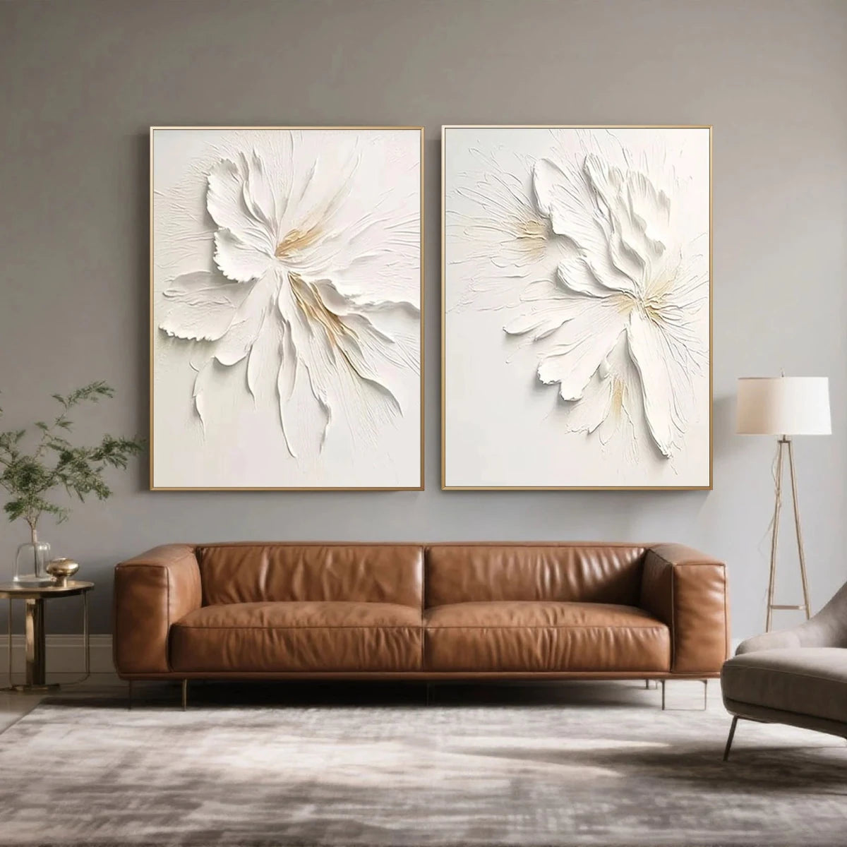 Abstract Painting "Fleurs Jumelles" - nukeart