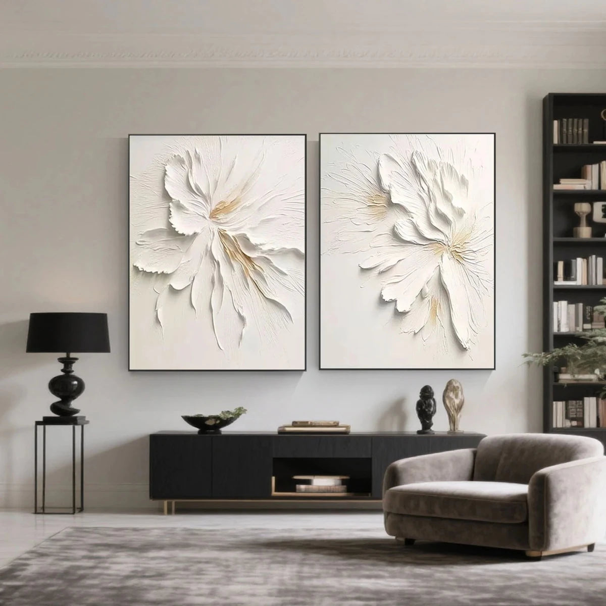 Abstract Painting "Fleurs Jumelles" - nukeart