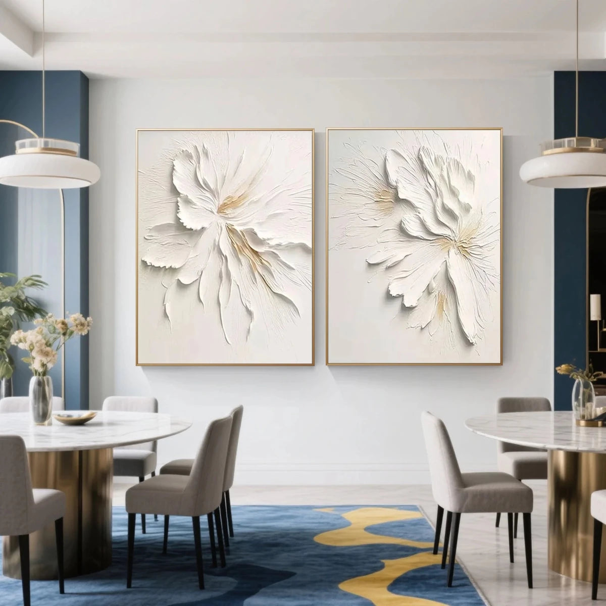 Abstract Painting "Fleurs Jumelles" - nukeart