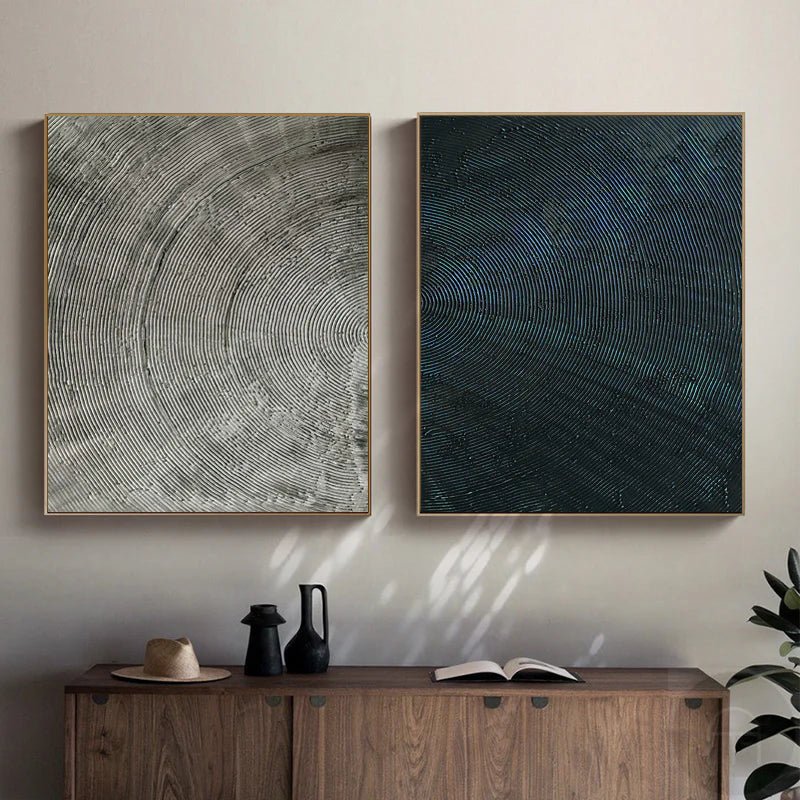Wabi Sabi Painting "Doppia Armonia" - nukeart