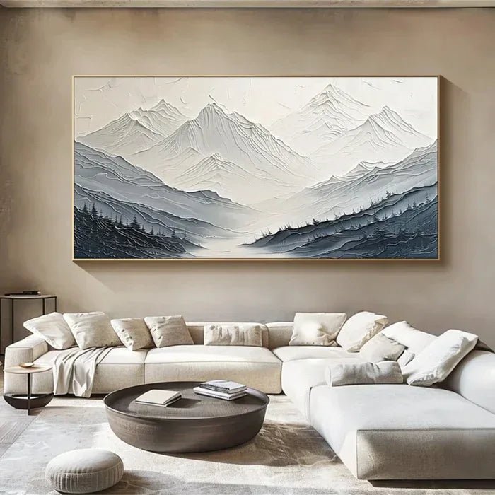 3D Textured Painting "Montagne Silenziose" - nukeart