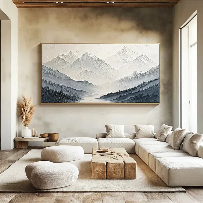 3D Textured Painting "Montagne Silenziose" - nukeart