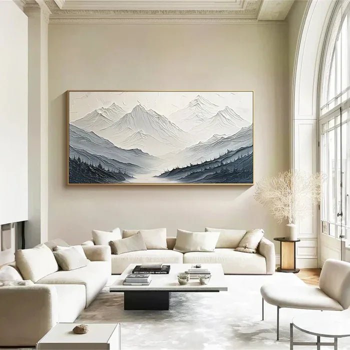 3D Textured Painting "Montagne Silenziose" - nukeart