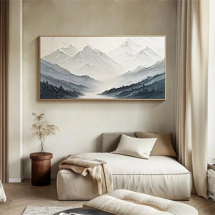 3D Textured Painting "Montagne Silenziose" - nukeart