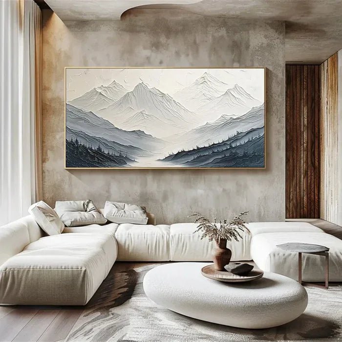 3D Textured Painting "Montagne Silenziose" - nukeart
