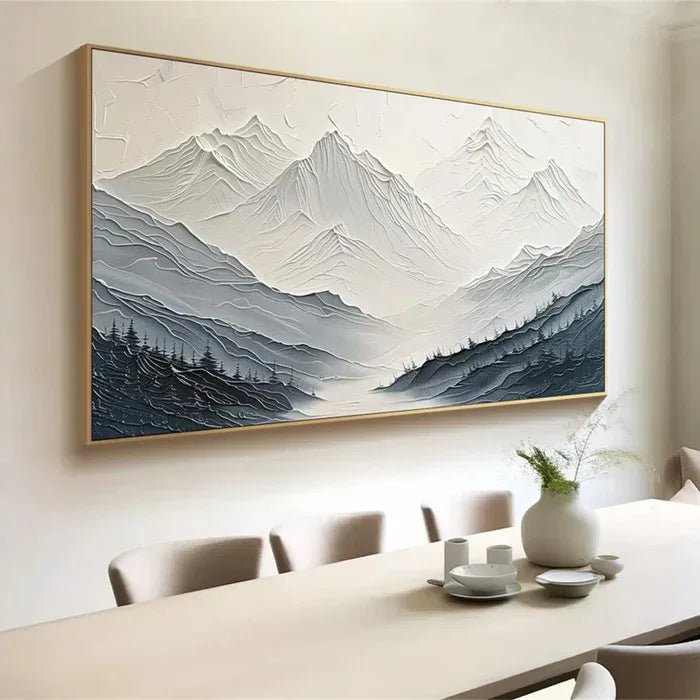 3D Textured Painting "Montagne Silenziose" - nukeart