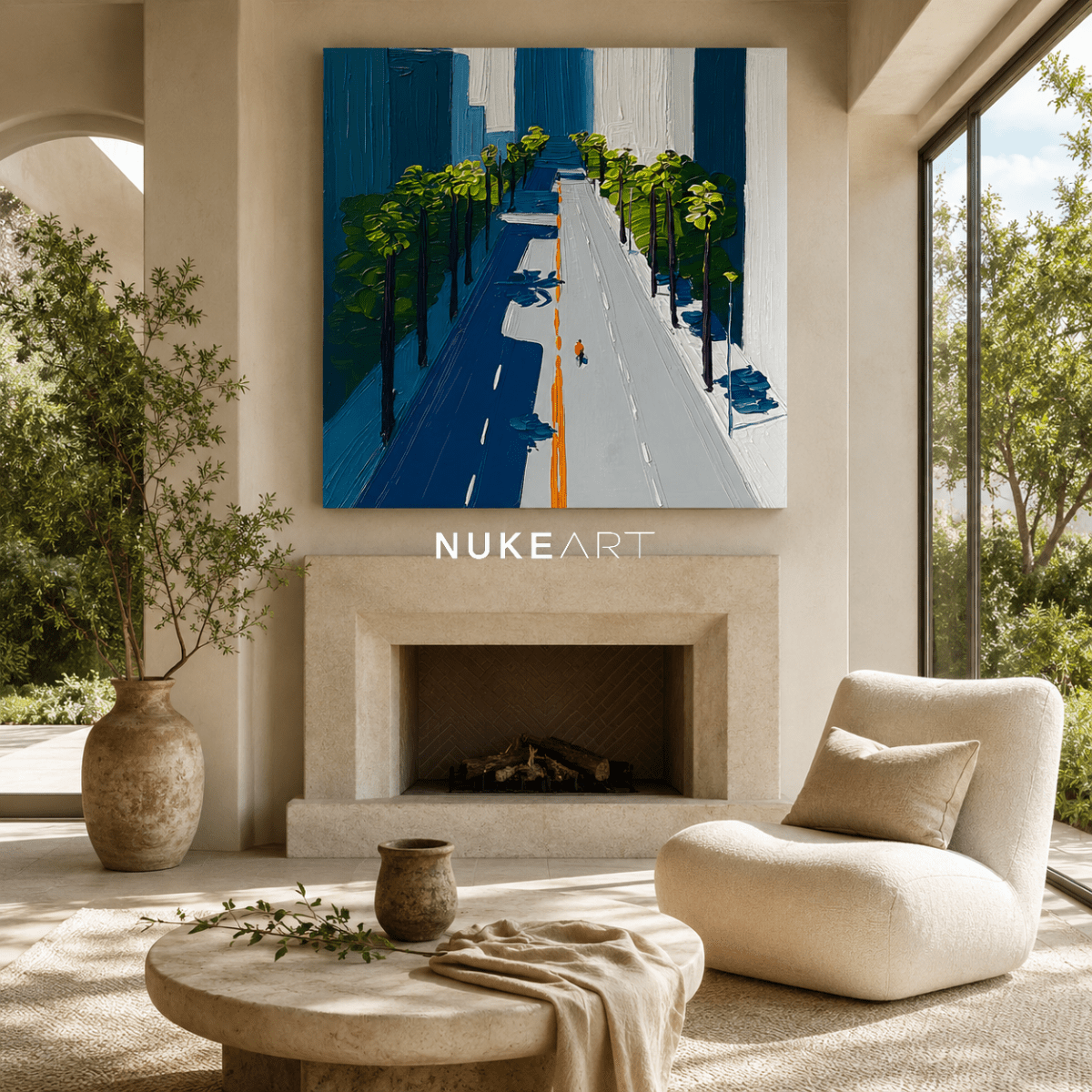 Plaster Painting "Avenida Silente" - nukeart