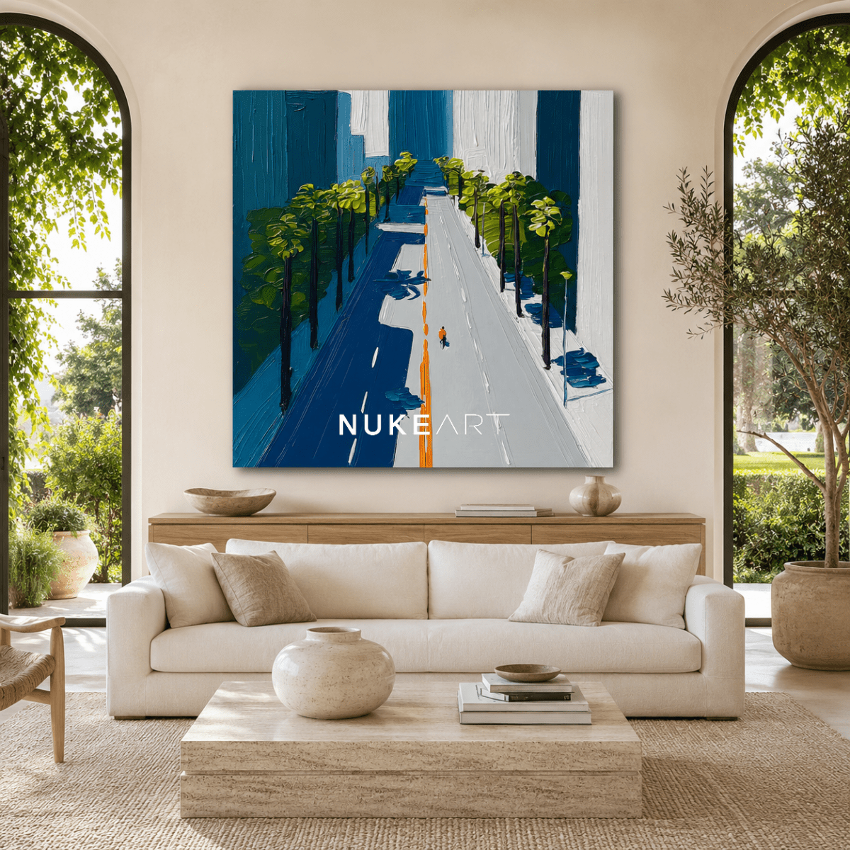 Plaster Painting "Avenida Silente" - nukeart