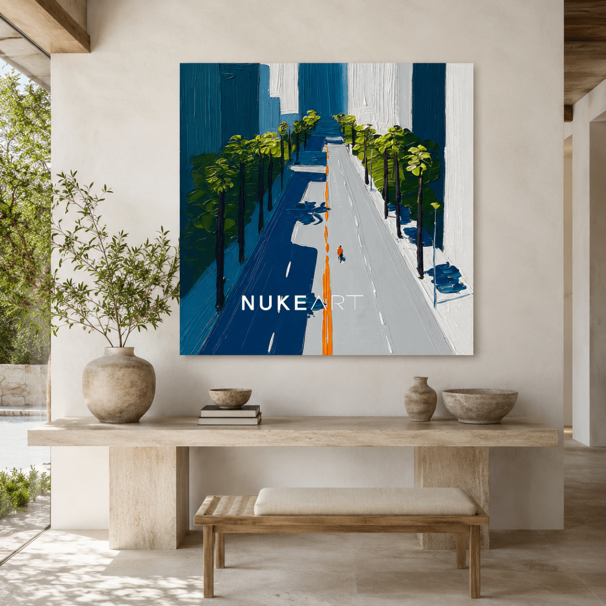 Plaster Painting "Avenida Silente" - nukeart