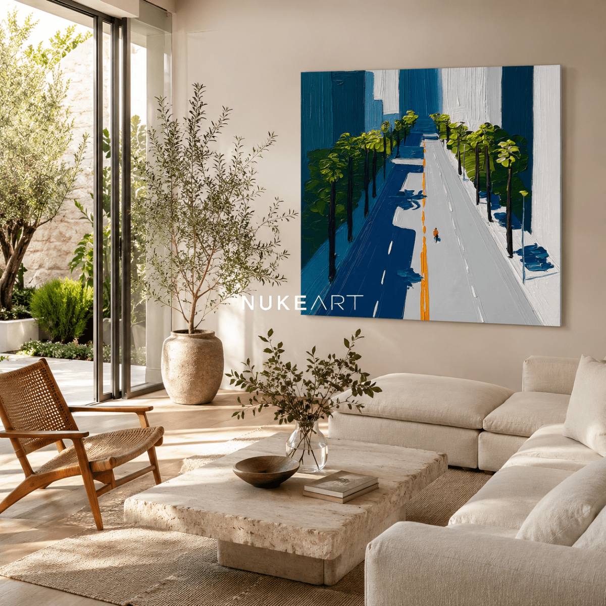 Plaster Painting "Avenida Silente" - nukeart