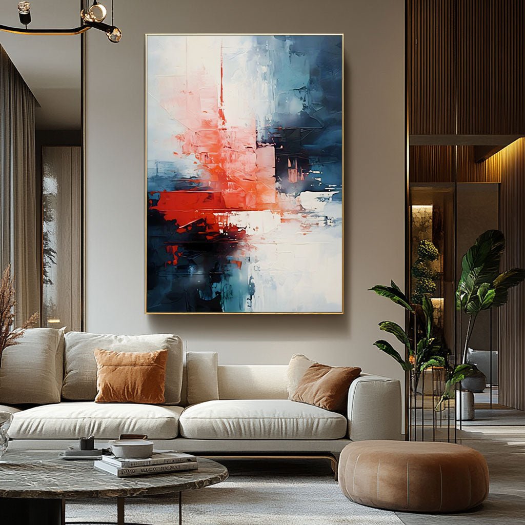 Abstract Colorful Painting "Rythmes Oubliés" - nukeart