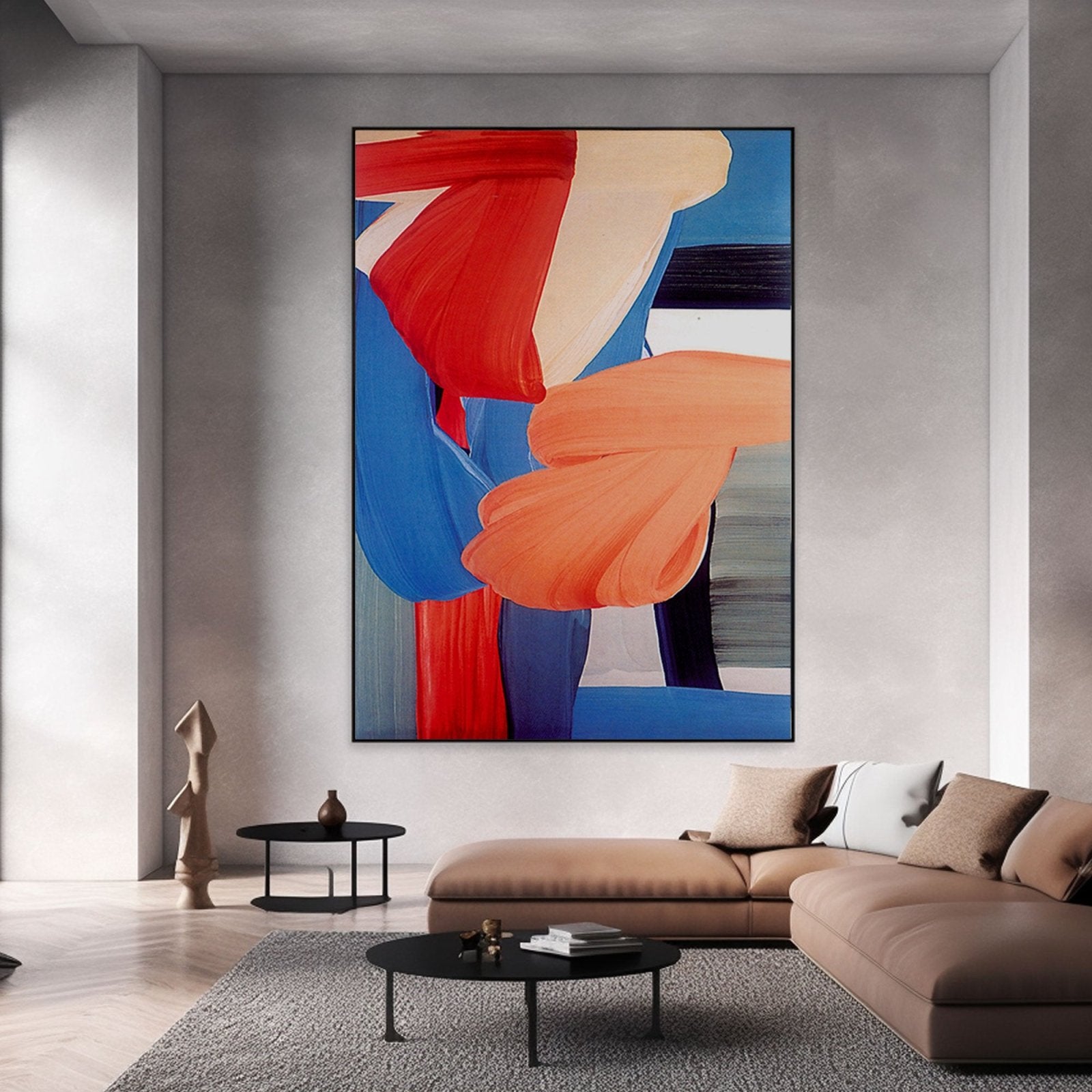 Abstract Colorful Wall Art "Harmony in Motion" - nukeart