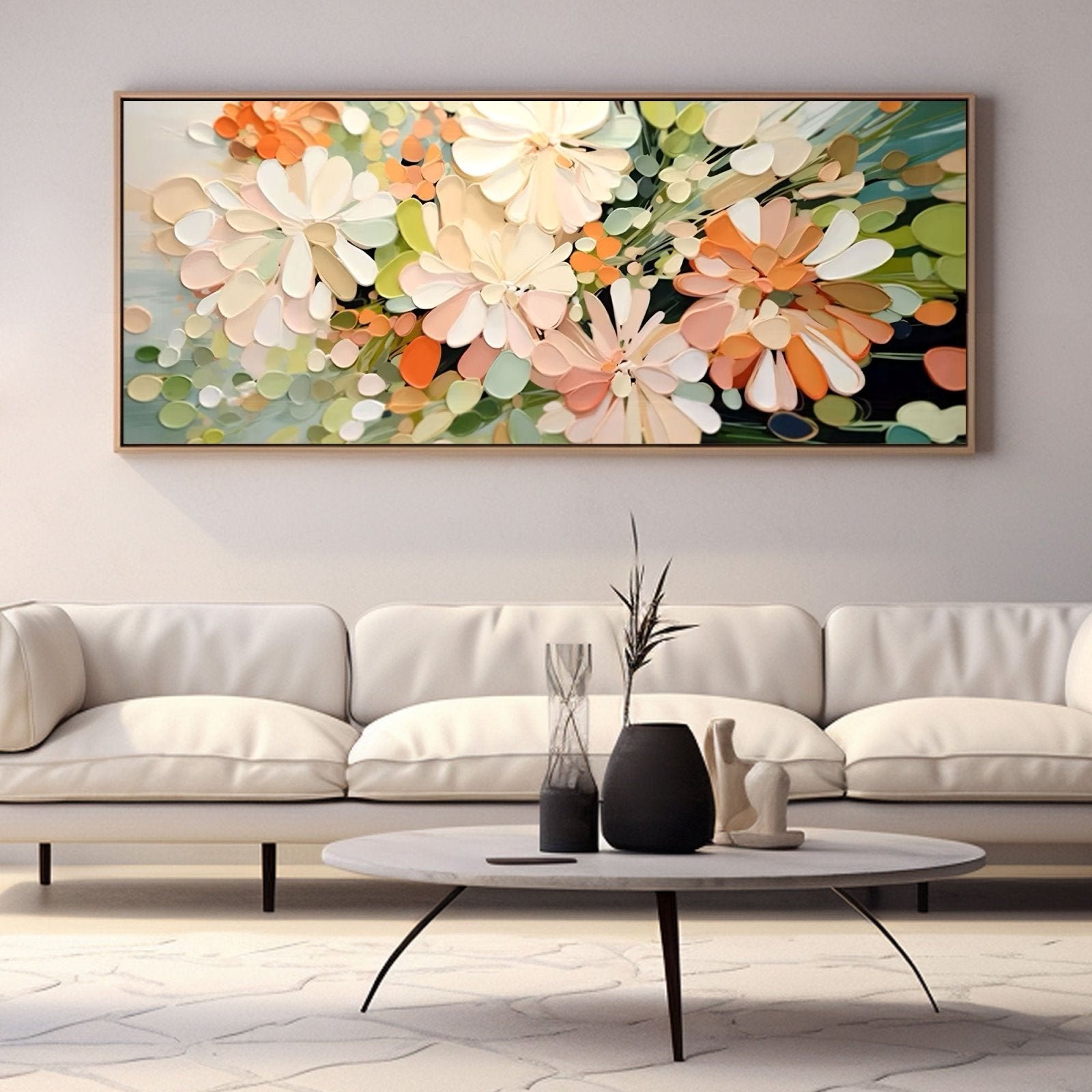 Abstract Painting "Blossoms of Reflection" - nukeart