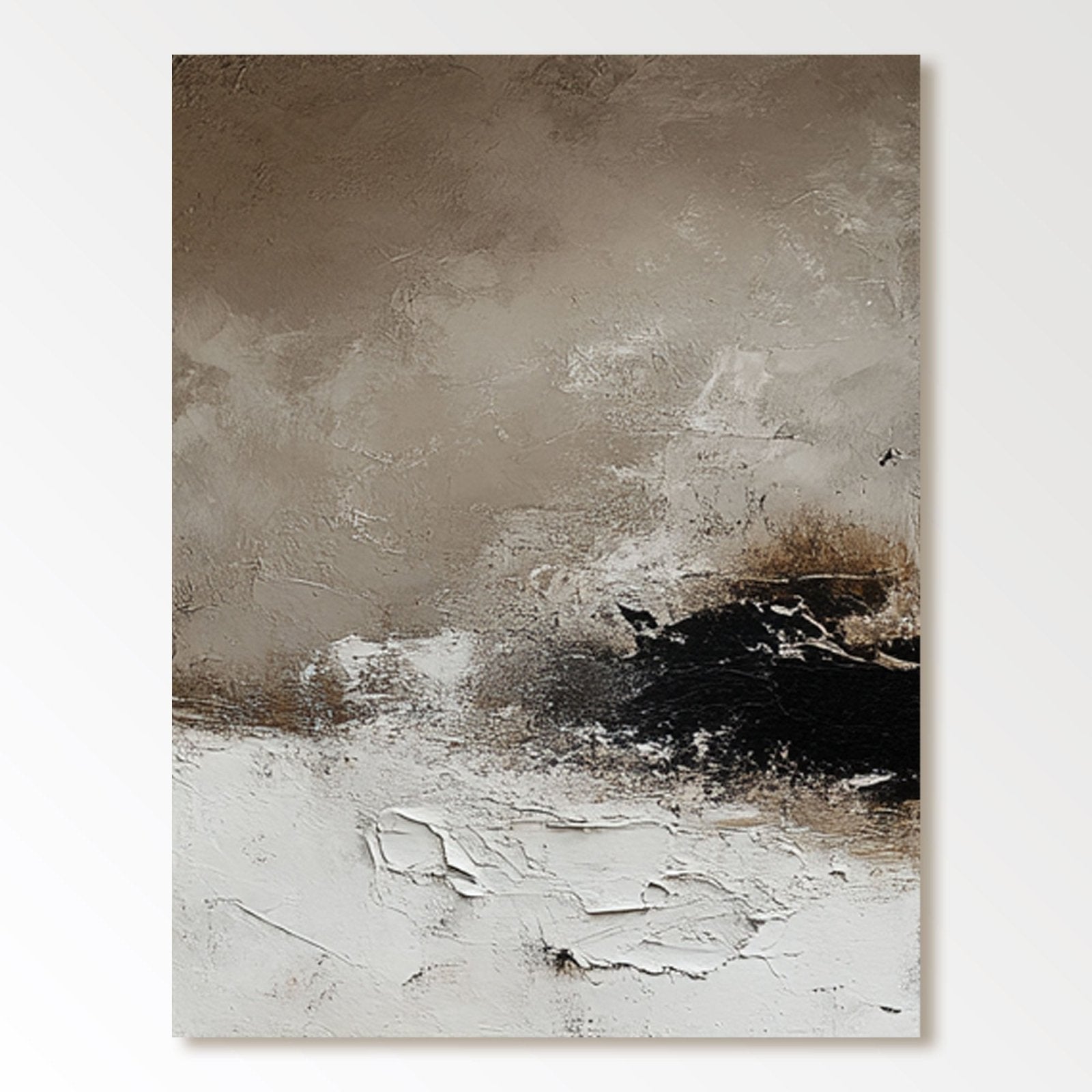 Abstract Painting "Brume Silencieuse" - nukeart