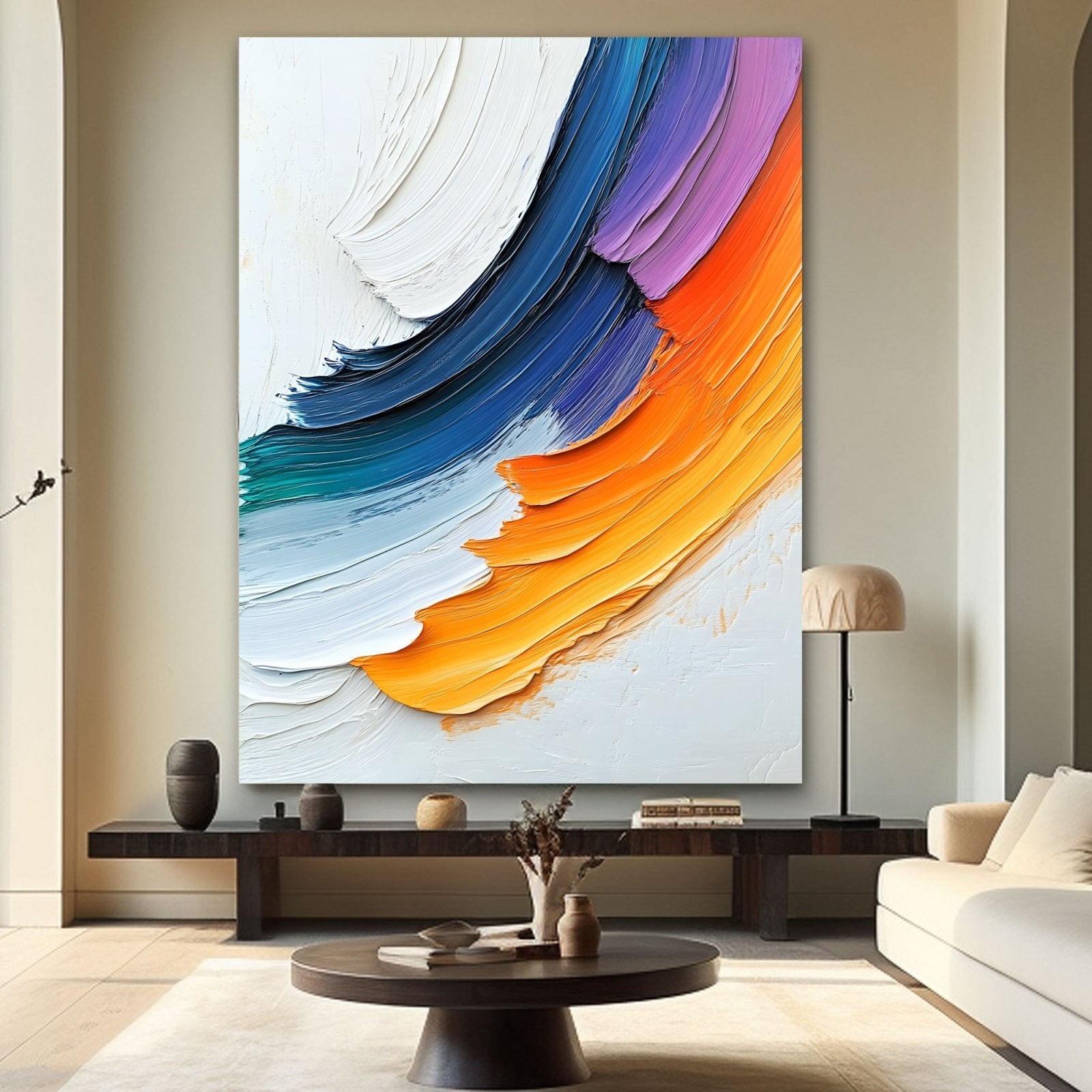 Abstract Painting "Corrientes de Color” - nukeart