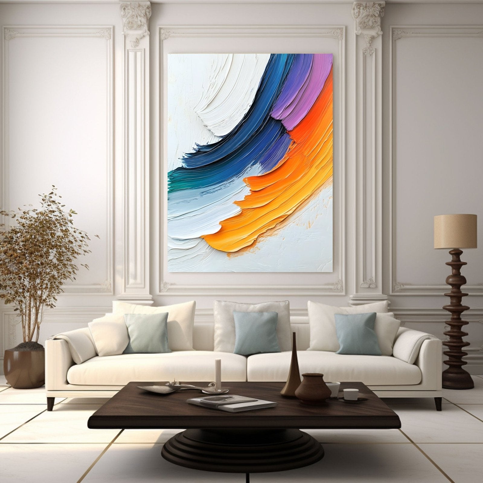 Abstract Painting "Corrientes de Color” - nukeart